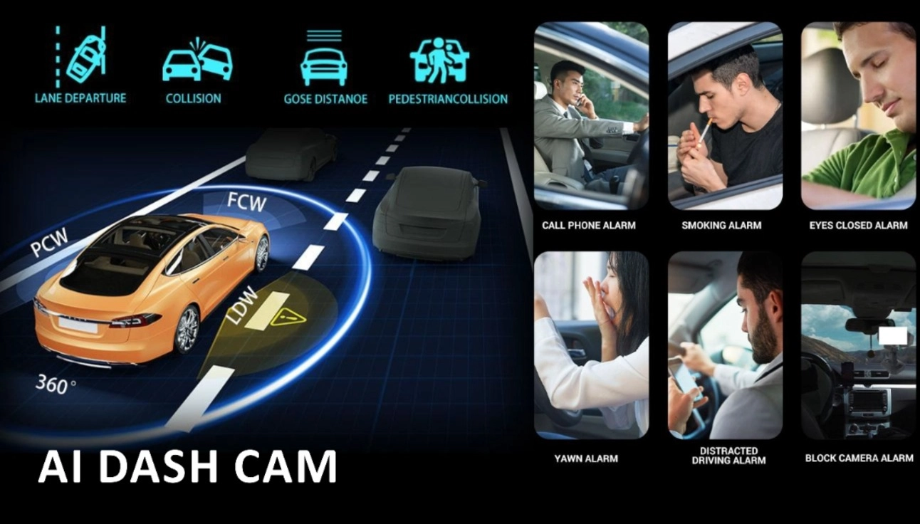 AI Dash Cam - Advanced driver monitoring and safety alerts