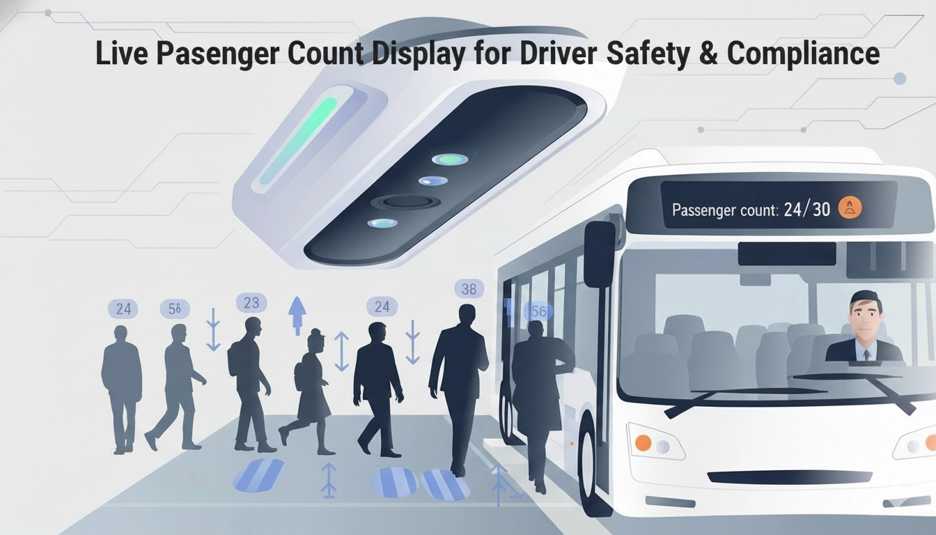 Live Passenger Count Display for Driver Safety and Compliance